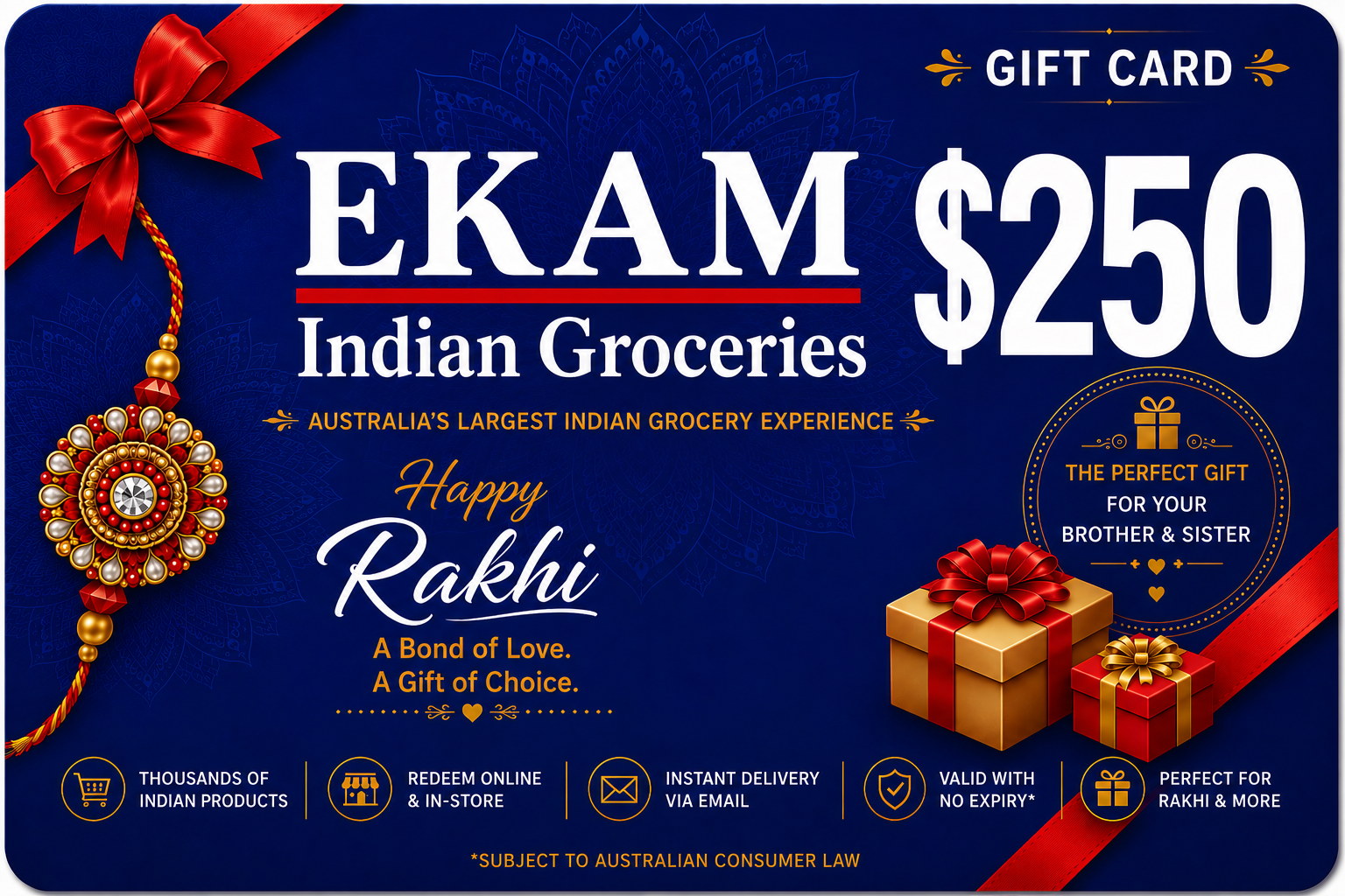 Ekam Rakhi Gift Card