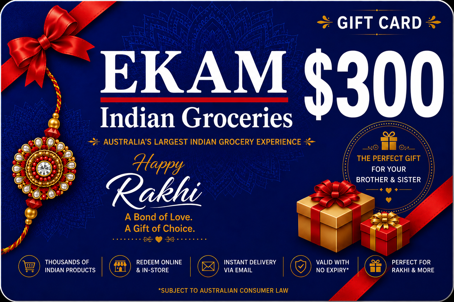 Ekam Rakhi Gift Card