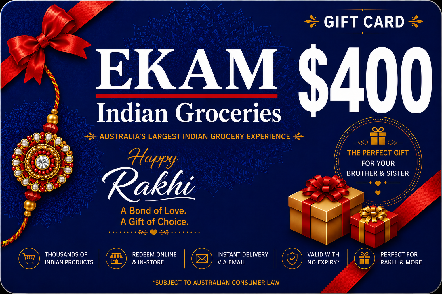 Ekam Rakhi Gift Card