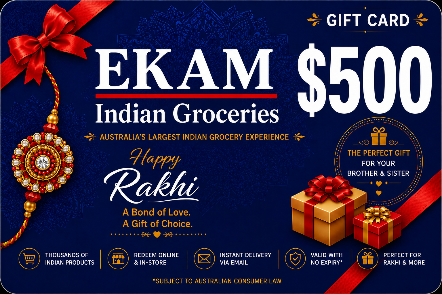 Ekam Rakhi Gift Card